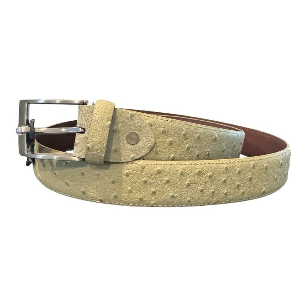 Demarco Gionani Genuine Leather Vera Pelle Ostrich Belt